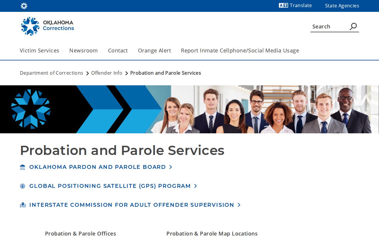 Craig County parole and probation Vinita office directory